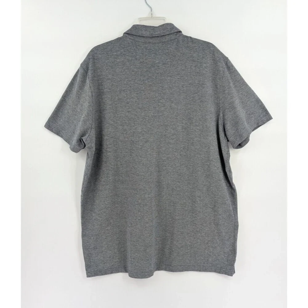 Banana Republic Polo Shirt Mens XXL Gray‎ Performance Pique Golf Outdoor Travel